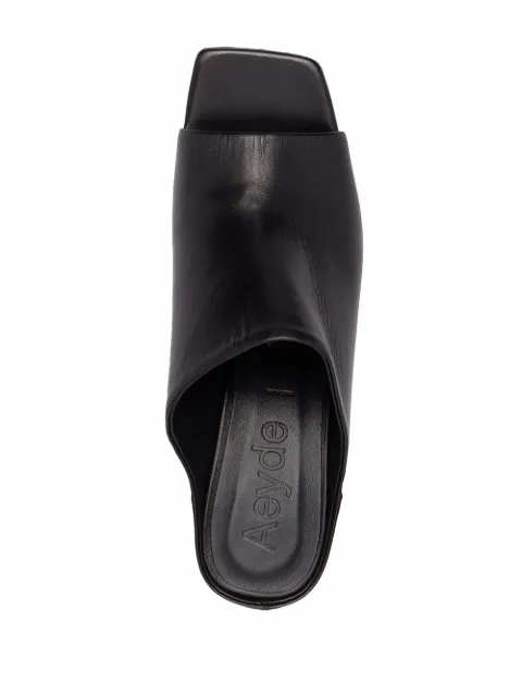 aeyde larissa leather mules