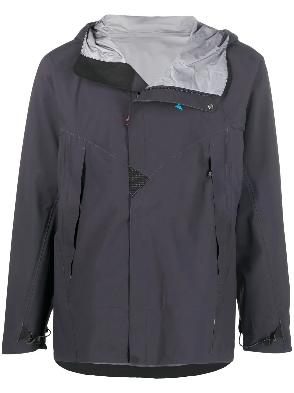 Klättermusen Asynja hooded rain jacket | Black | Image 1