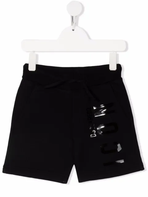 DSQUARED2 KIDS logo-print cotton shorts 