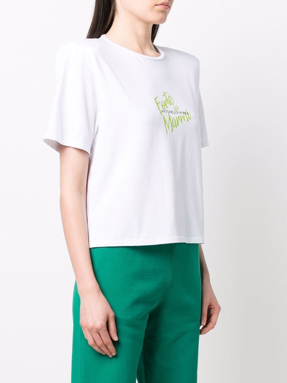 фото Antonella rizza logo-print cropped t-shirt