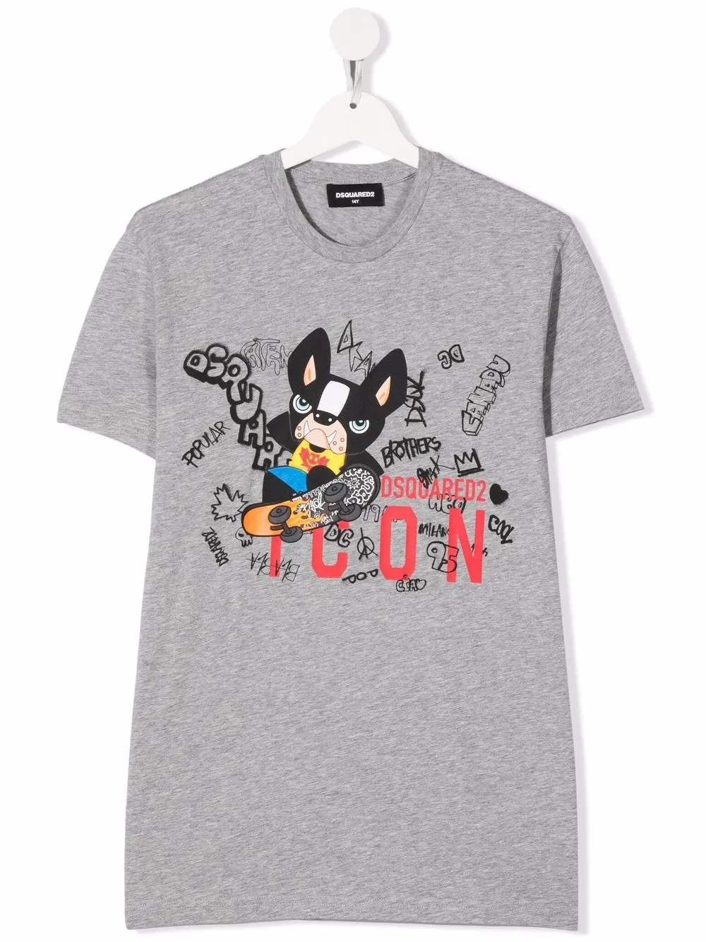 

Dsquared2 Kids playera con estampado Icon - Gris