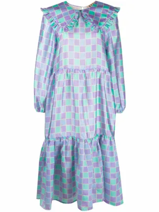 Nova check dress top