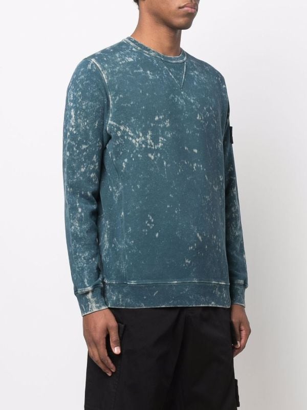 stone island off dye sweatshirt