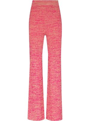 Ribbed Knit Palazzo Trousers