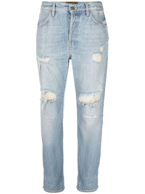 Washington Dee Cee distressed straight-leg jeans