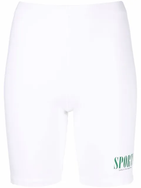 Sporty & Rich Radlerhose mit Logo-Print