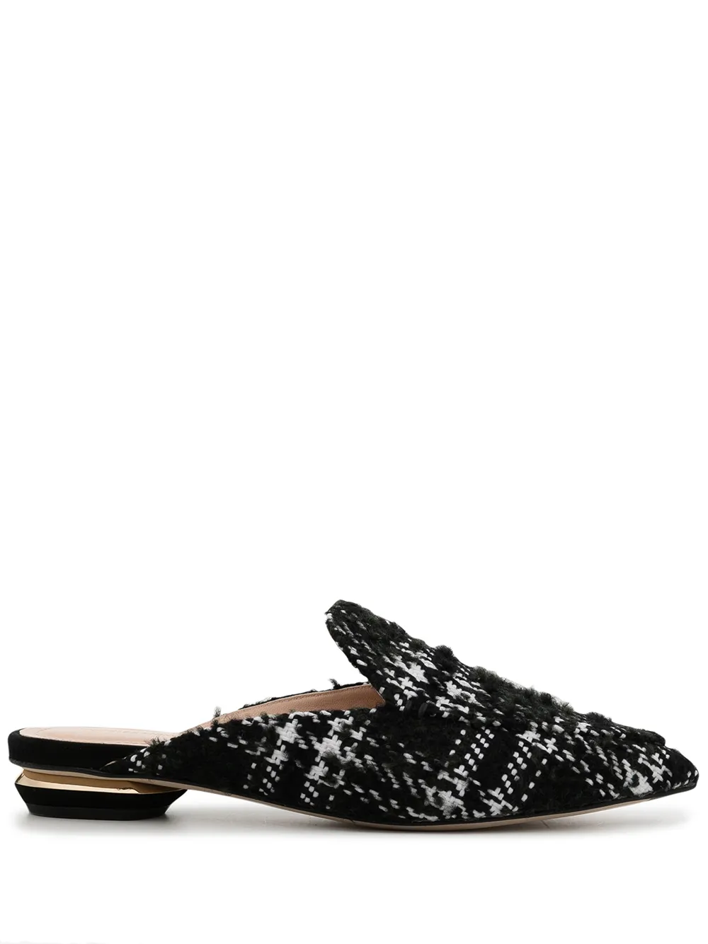 

Nicholas Kirkwood mules BEYA a cuadros - Negro