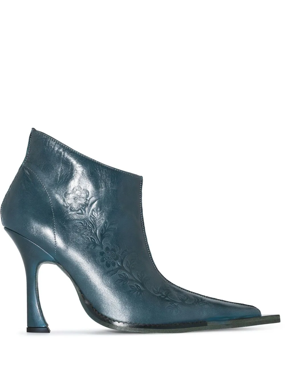 

KNWLS Serpent pointed-toe boots - Blue