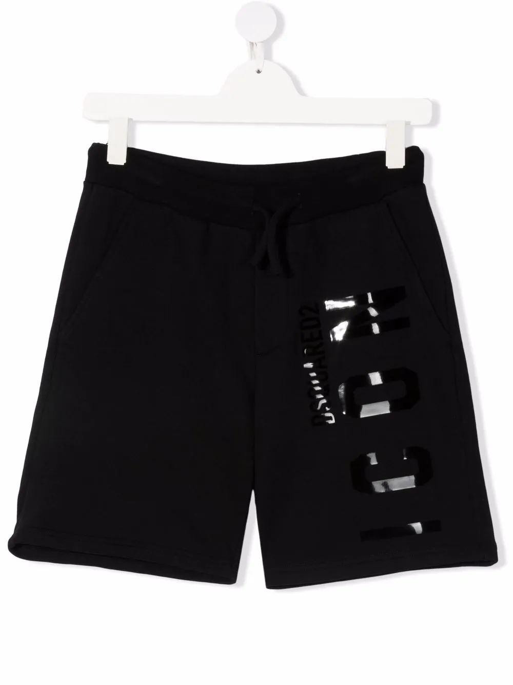 

Dsquared2 Kids shorts con logo estampado - Negro