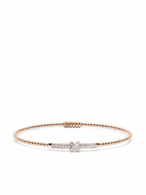 Shop Tirisi rose gold Amsterdam X diamond bangle with Express Delivery ...