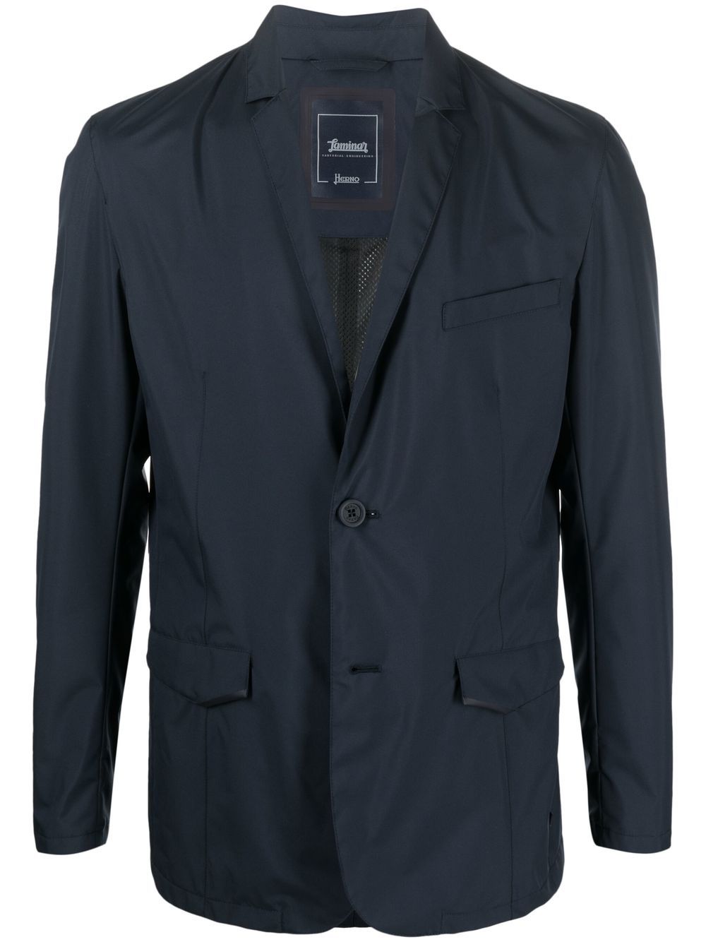 Herno single-breasted fitted blazer - Blue