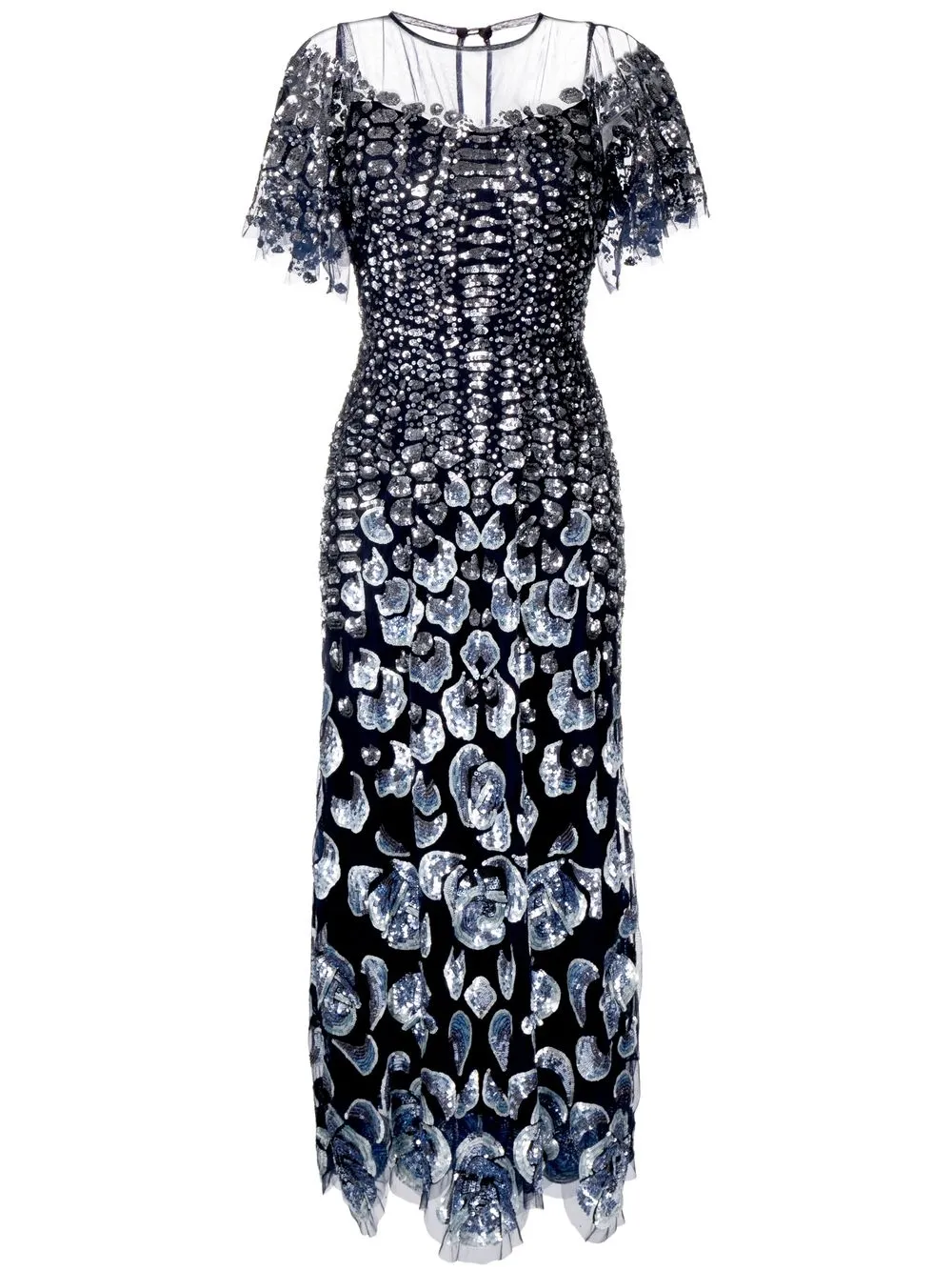 

Temperley London vestido largo Piper - Negro