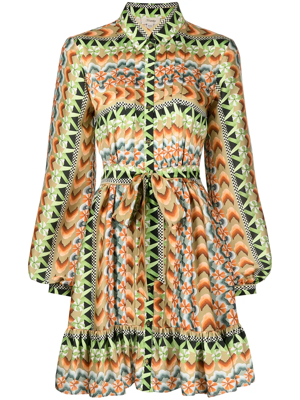 

Temperley London vestido camisero Phlox - Multicolor