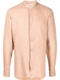 Boglioli long-sleeve linen shirt - Orange