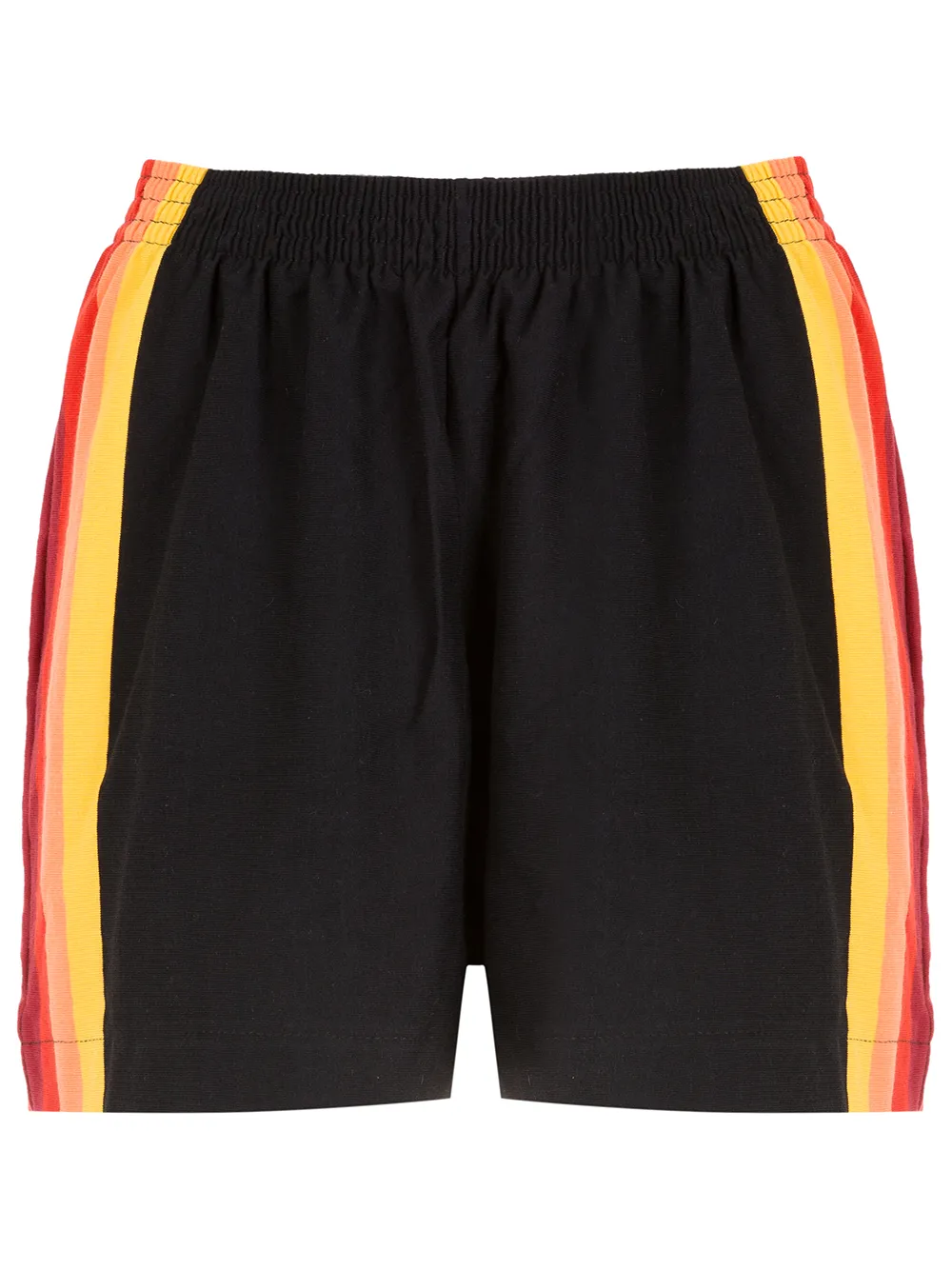 

Osklen shorts con franjas laterales - Negro