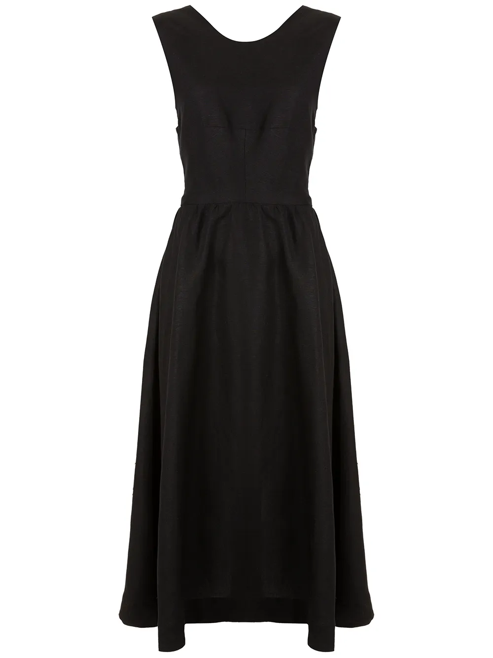 

Osklen vestido midi con espalda cuadrada - Negro