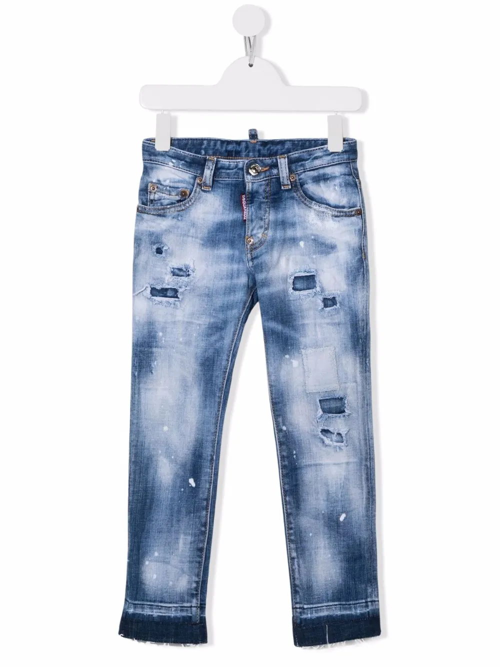 

Dsquared2 Kids jeans con efecto lavado - Azul