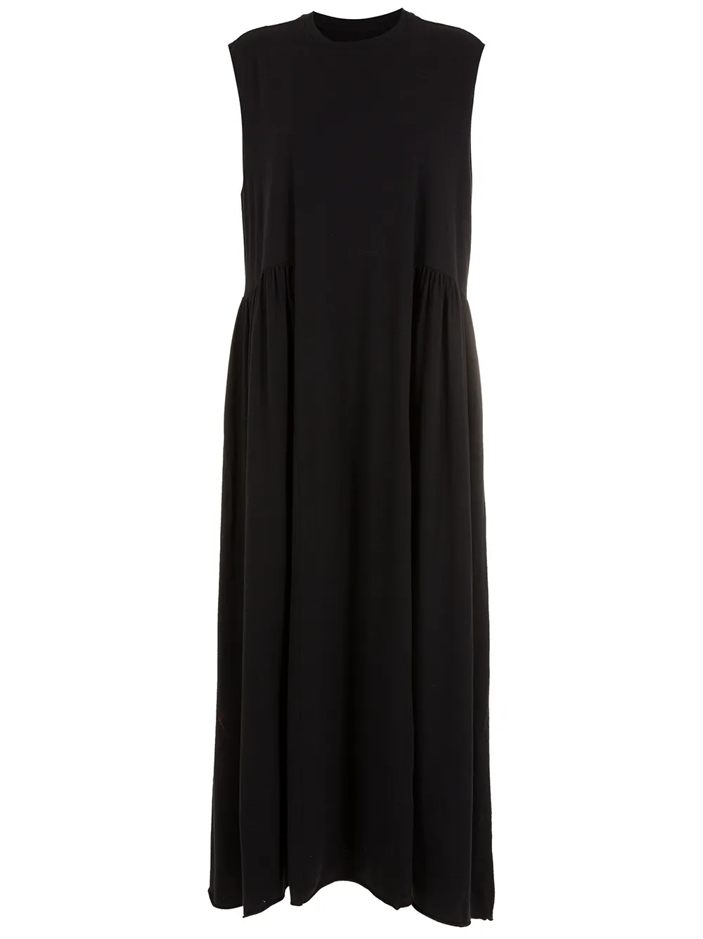 

Osklen gathered-side cotton maxi dress - Black