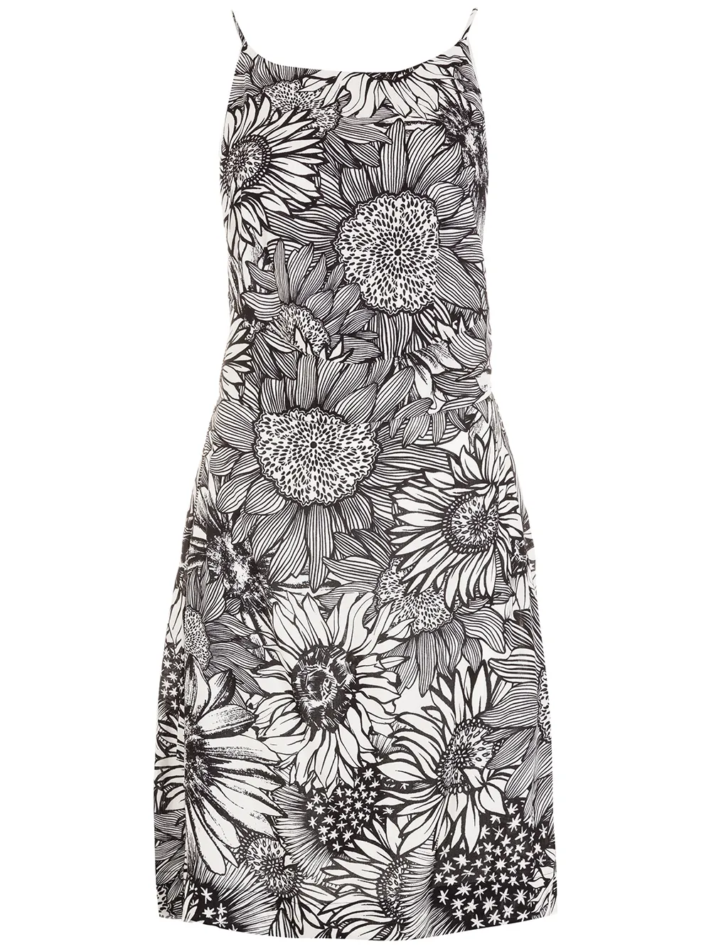 

Osklen vestido midi con estampado floral - Negro