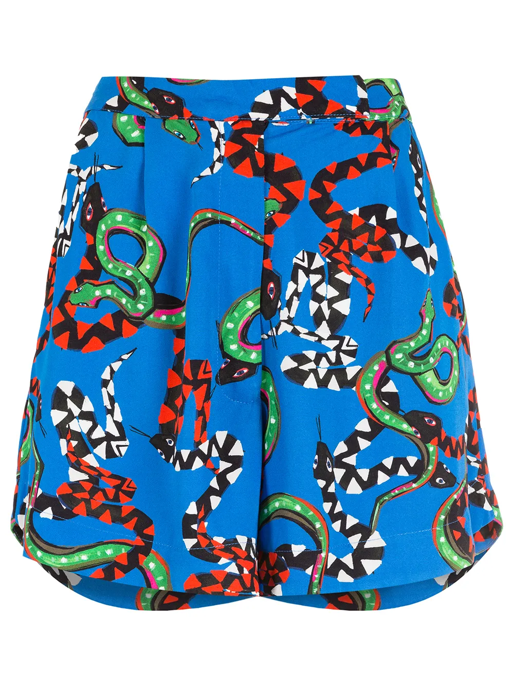 

Osklen shorts con estampado de piel de serpiente - Azul