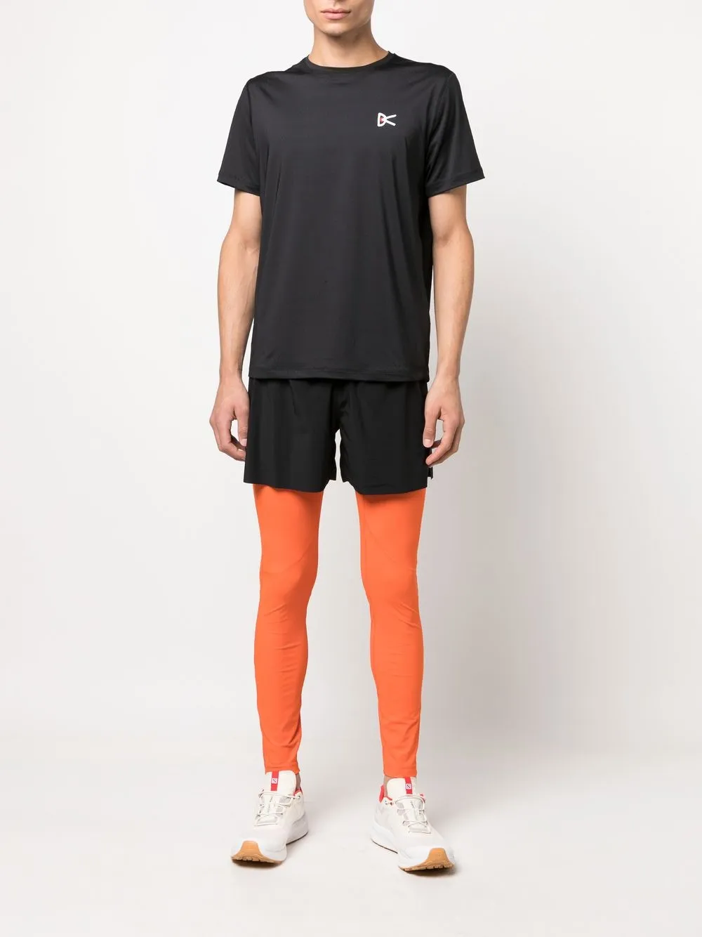 District Vision T-shirt met logoprint - Zwart