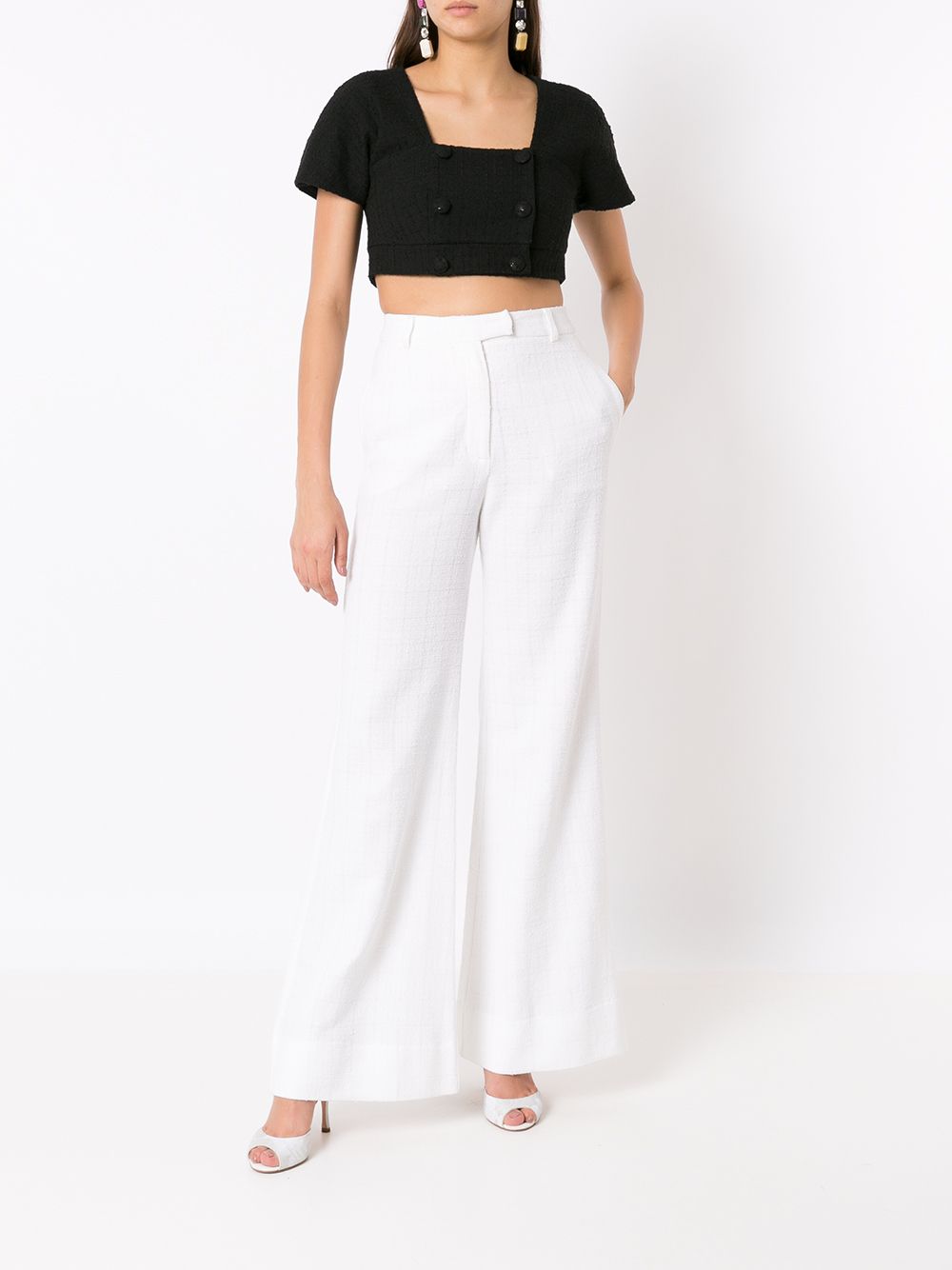 Andrea Bogosian Cropped top - Zwart