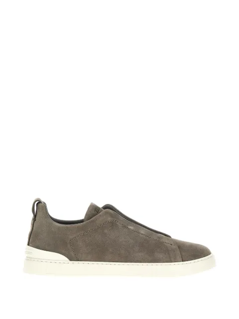 Zegna Triple Stitch suede sneakers