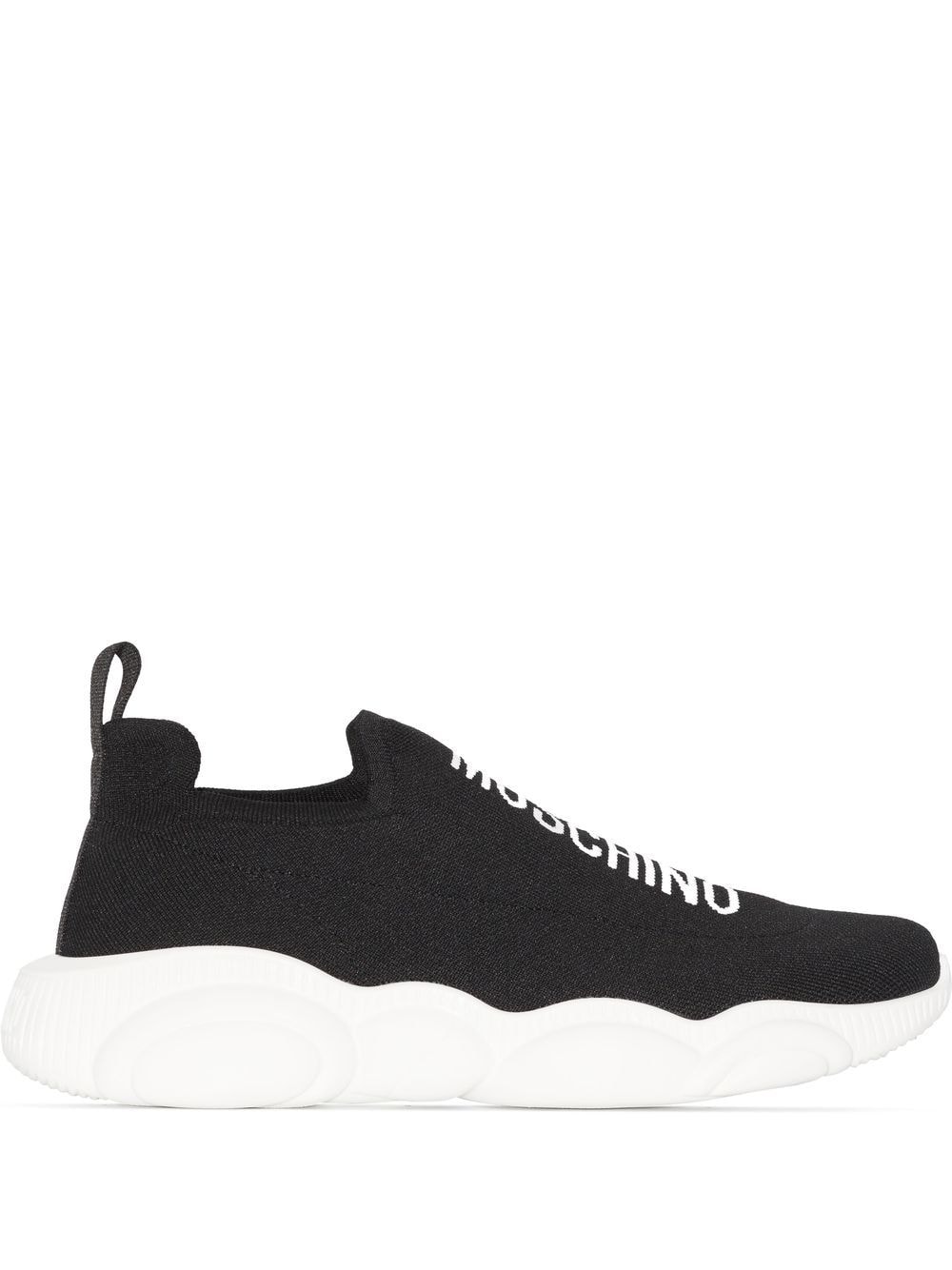 Moschino logo-print sock-style Sneakers - Farfetch