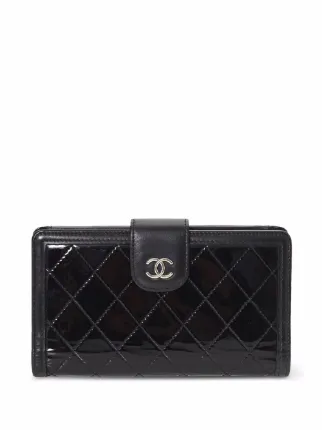 CHANEL Pre-Owned CC diamond-quilted Continental Wallet - Farfetch CHANEL Pre-Owned CC diamond-quilted Continental Wallet - Farfetch