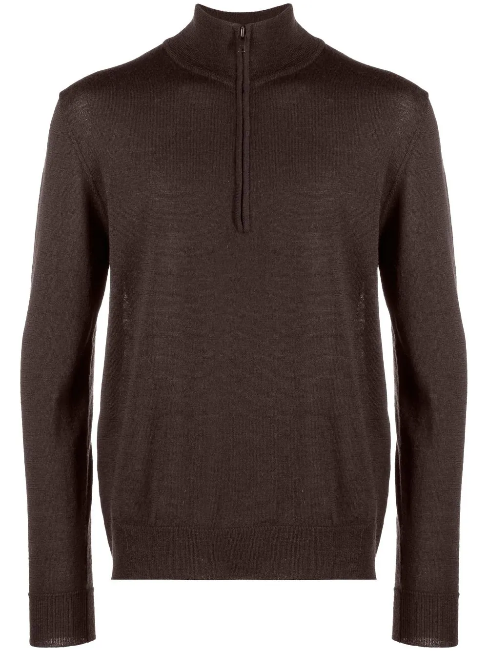 WOOD WOOD QUARTER-ZIP ROLL-NECK JUMPER