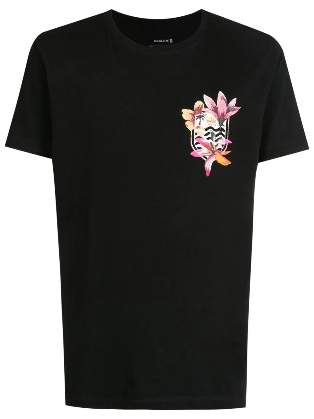 

Osklen logo-crest short-sleeve T-shirt - Black