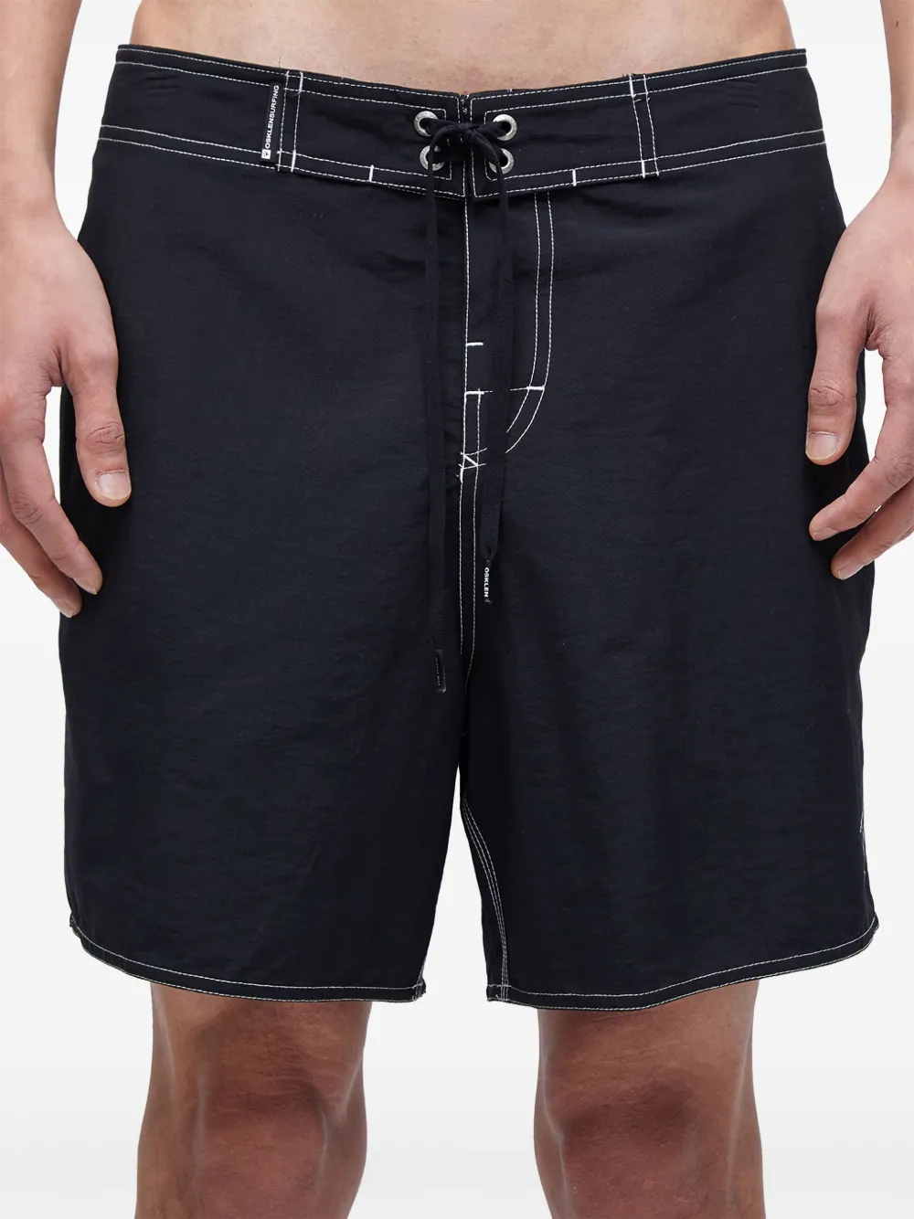 Osklen Contrast-stitching Shorts In Black