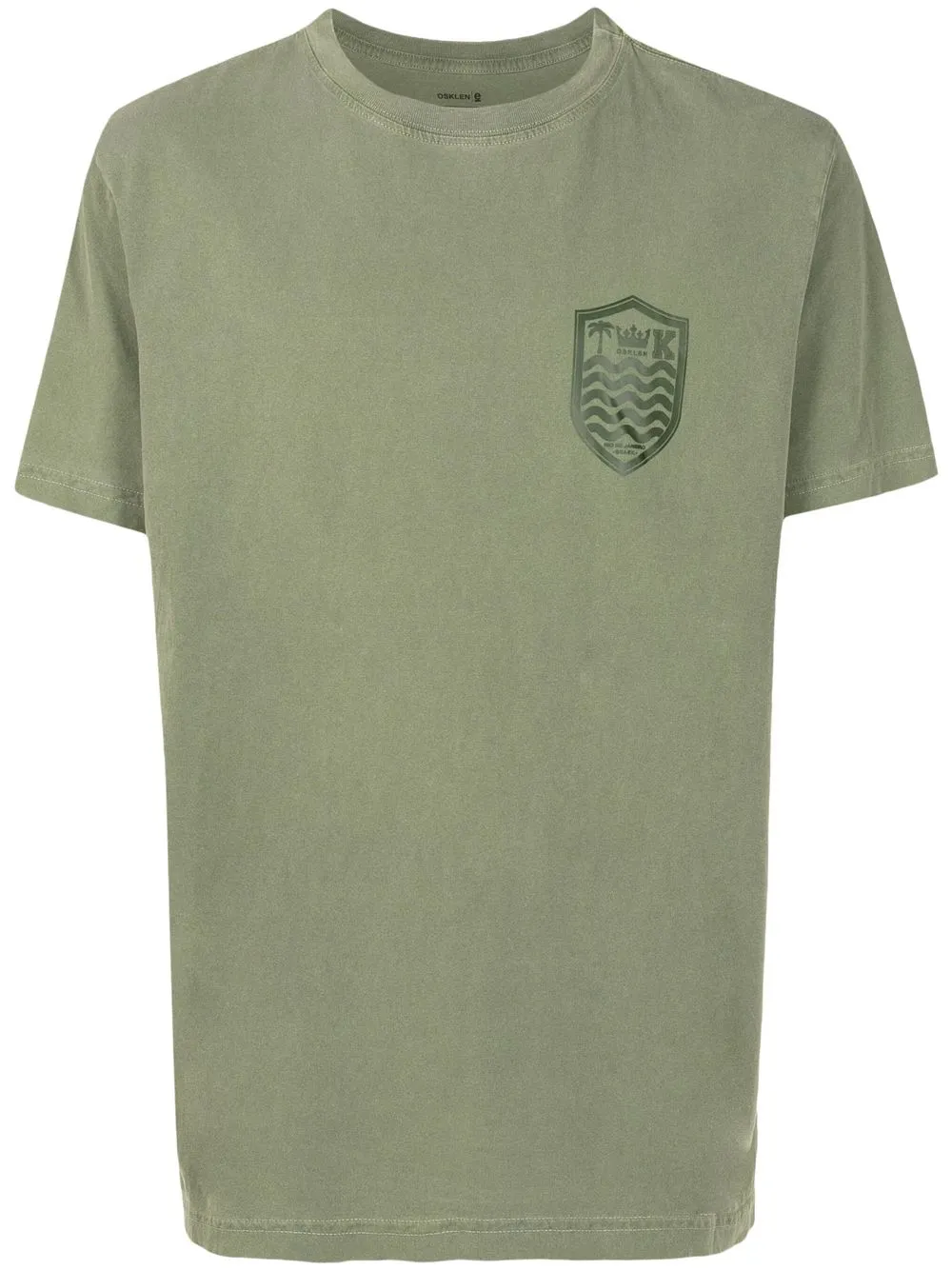 

Osklen logo print T-shirt - Green