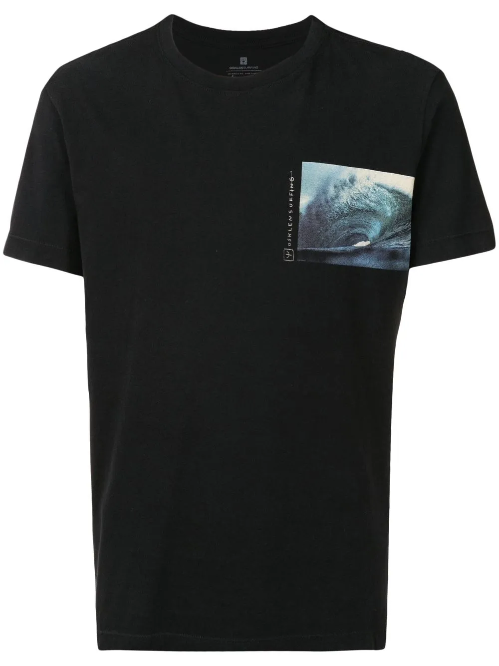 

Osklen wave graphic print T-shirt - Black