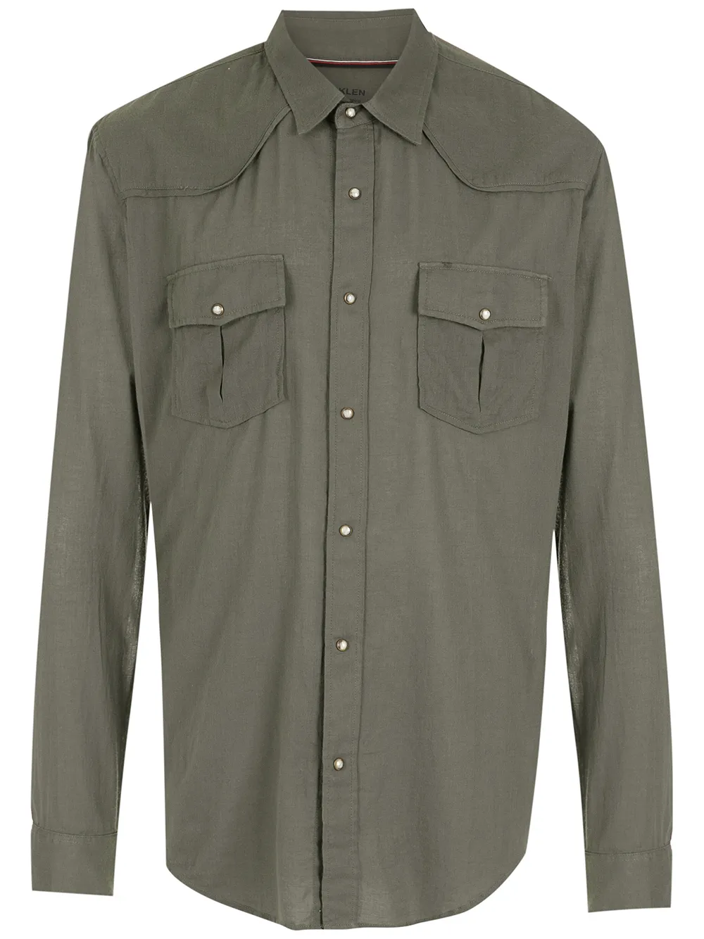 

Osklen flap-pocket long-sleeve shirt - Green