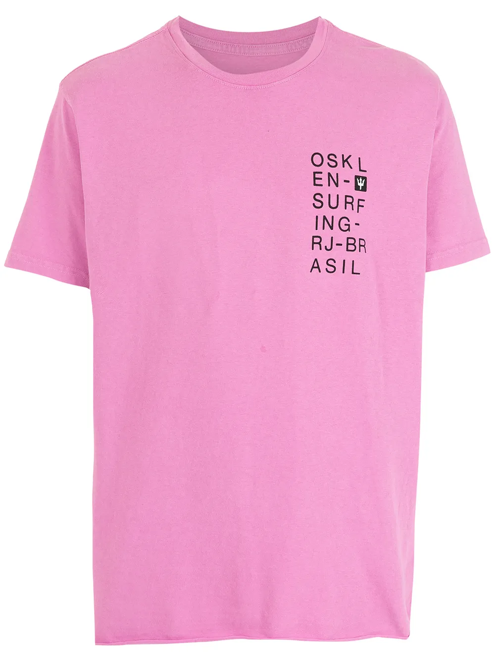 

Osklen logo-print short-sleeved T-shirt - Pink