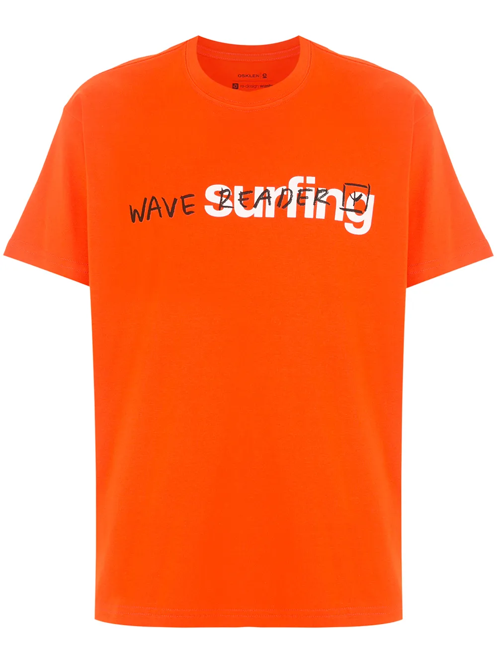 

Osklen slogan print short-sleeve T-shirt - Orange