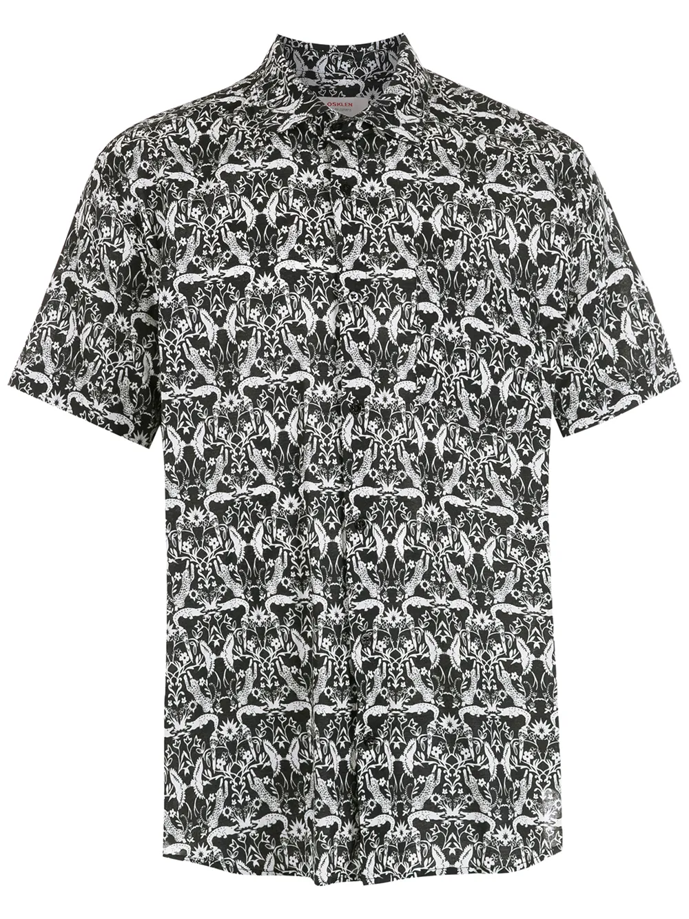 

Osklen animal-print short-sleeve shirt - Black