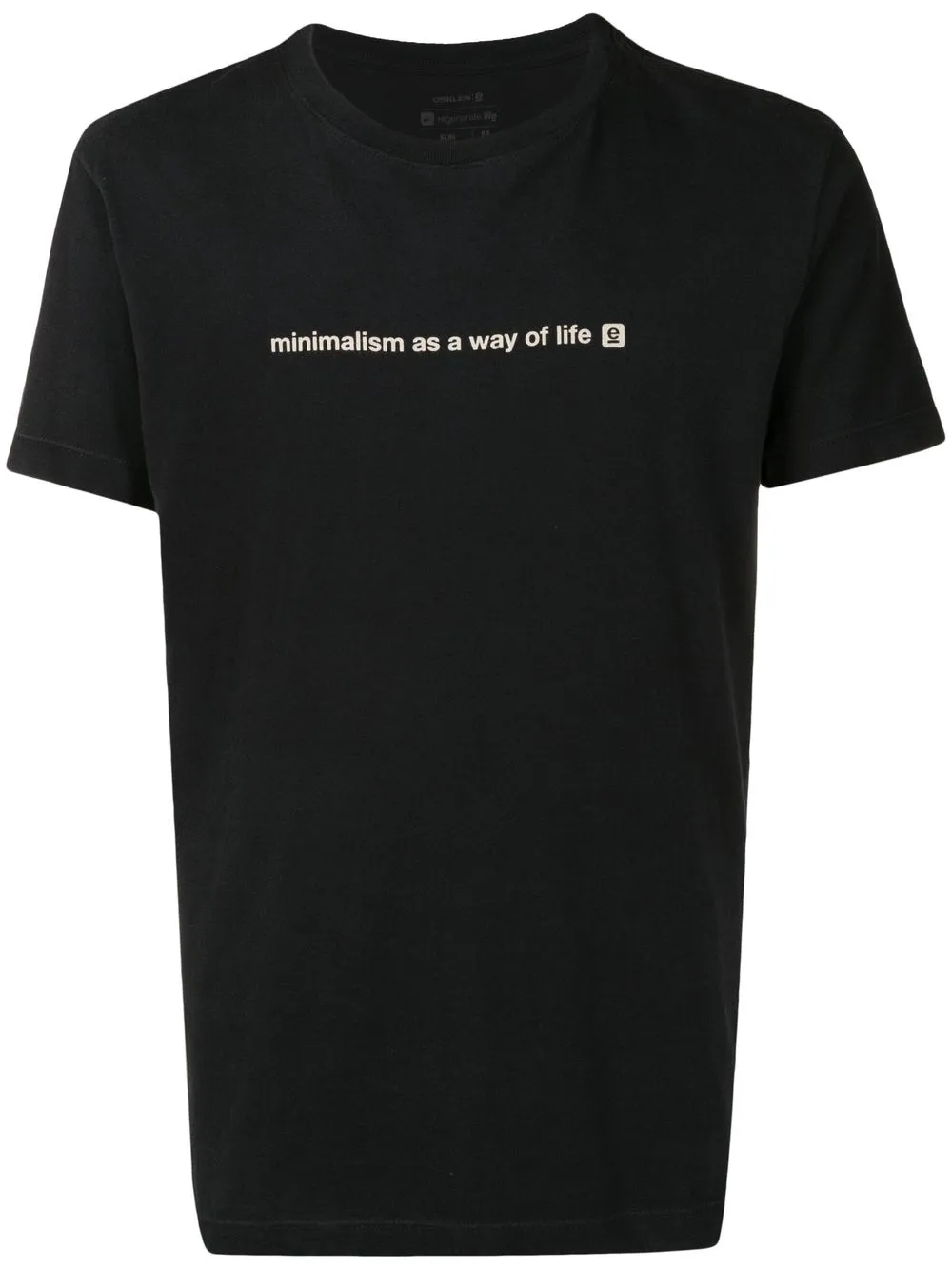 

Osklen slogan print T-shirt - Black