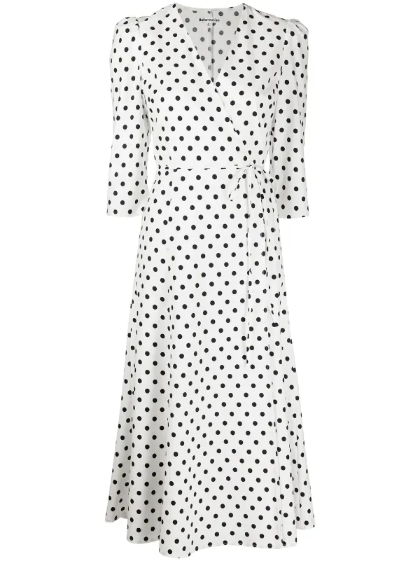 Reformation Hilltop polka-dot Dress 