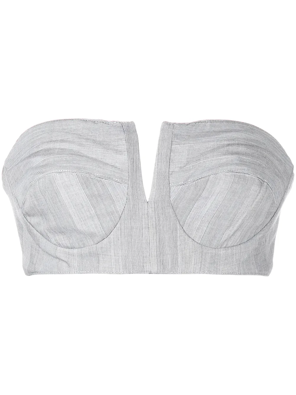 

RtA Noa plaid bandeau top - Grey