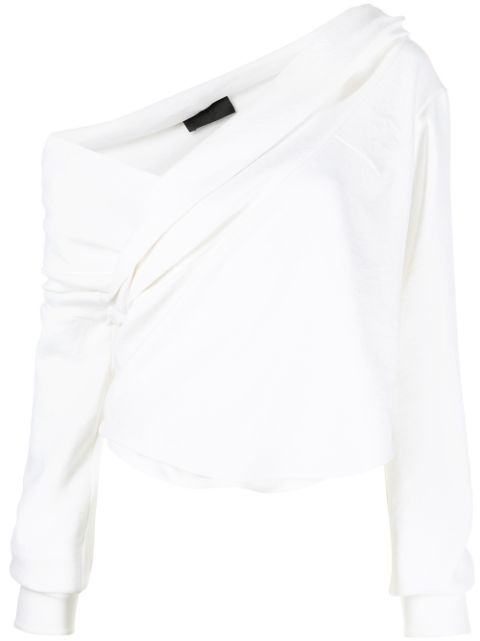 RtA draped off-shoulder blouse