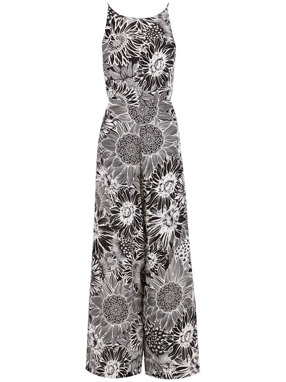 

Osklen jumpsuit ancho con estampado floral - Negro