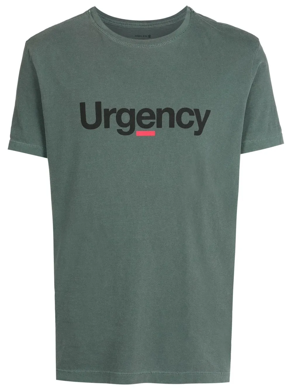 

Osklen slogan-print cotton T-shirt - Green