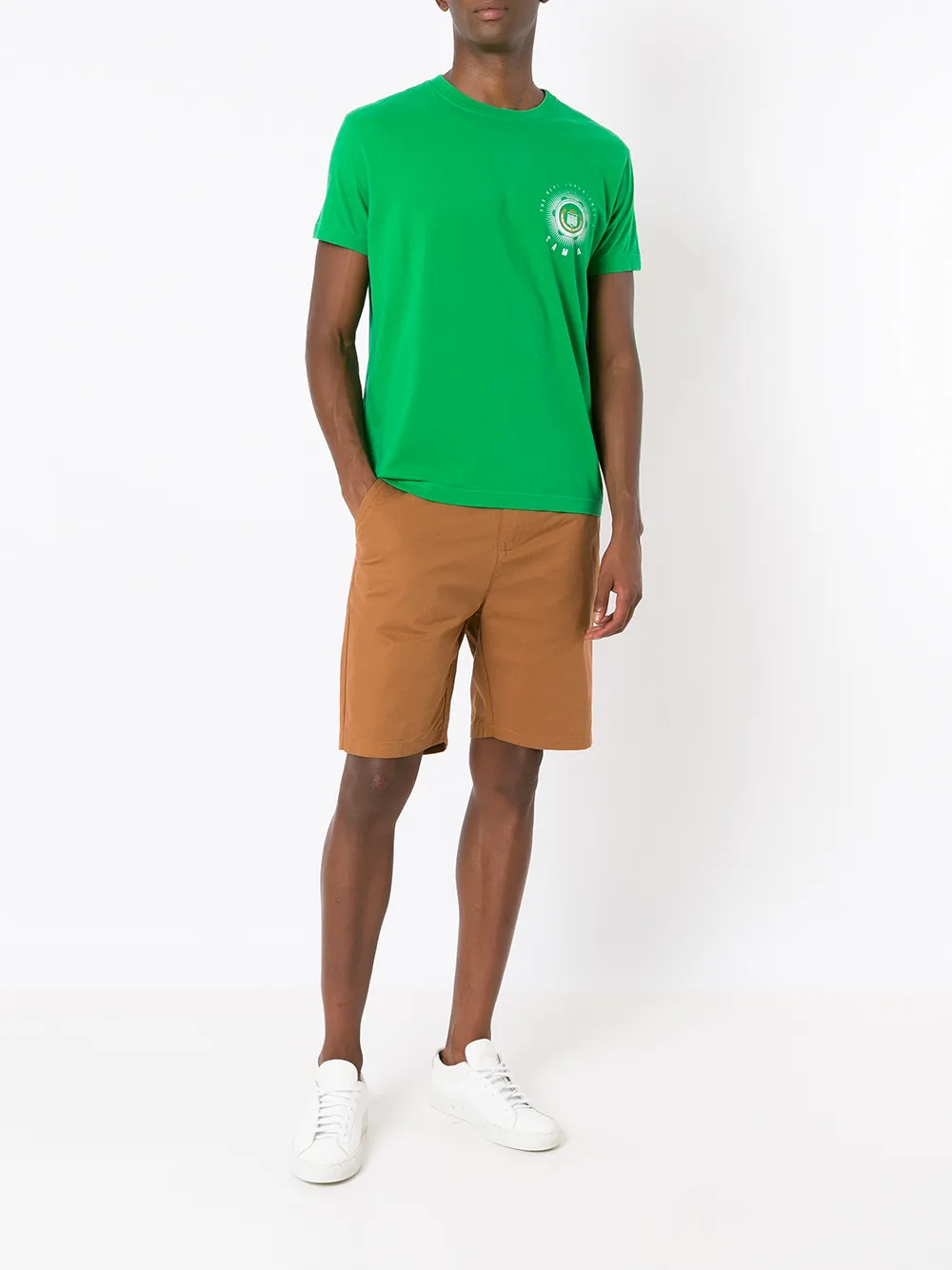 Osklen T-shirt met print - Groen