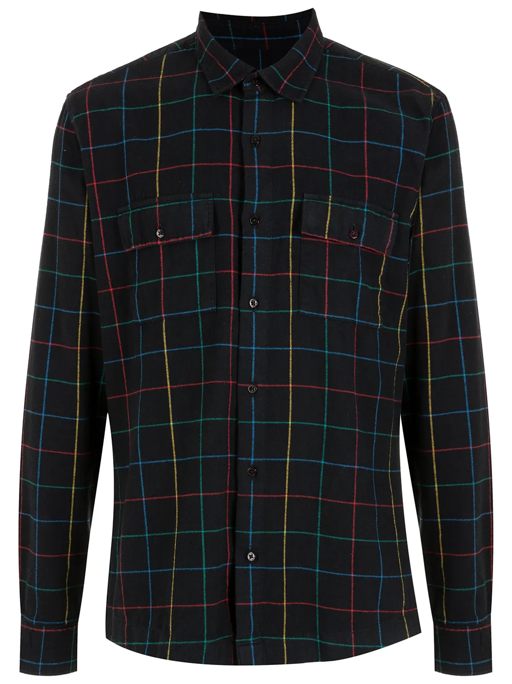 

Osklen check-print button-up shirt - Black