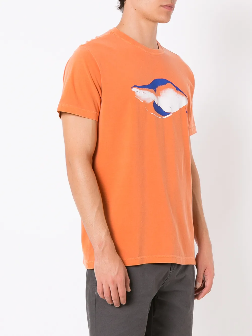 Osklen T-shirt met grafische print Oranje