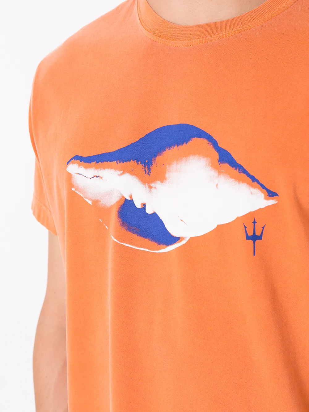 Osklen T-shirt met grafische print Oranje