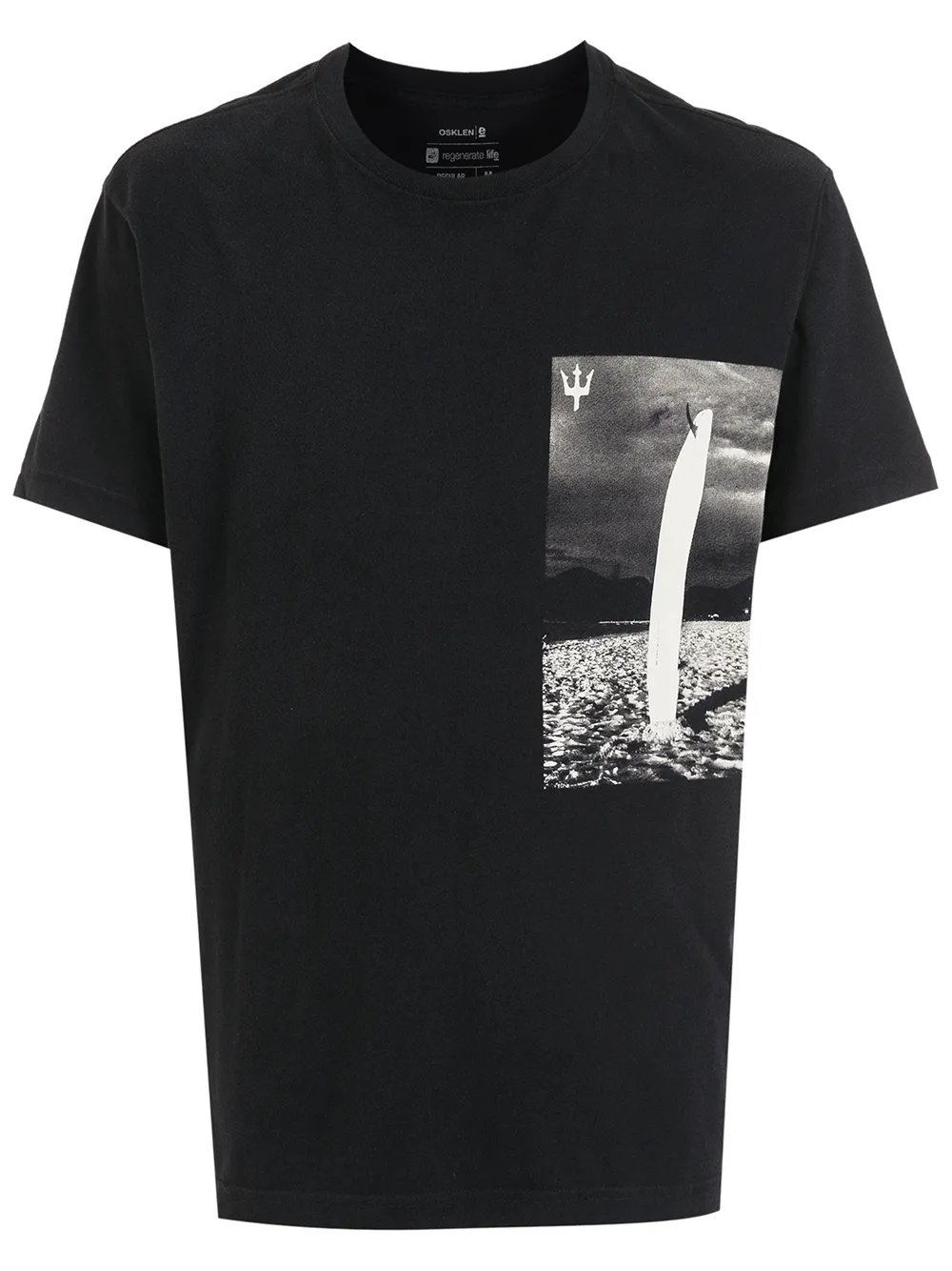 

Osklen camiseta con estampado de surf - Negro