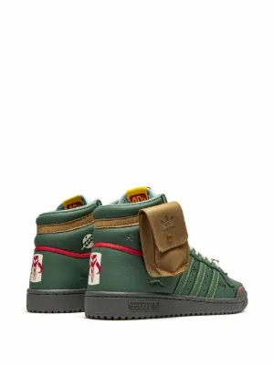 Adidas x Star Wars Top Ten Hi "Boba Fett" Sneakers | Green | FARFETCH